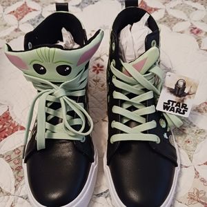 Baby Yoda Women's Size 8 Sneakers